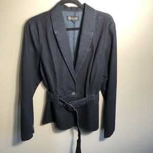 Cute A-Line dark blue jeans jacket